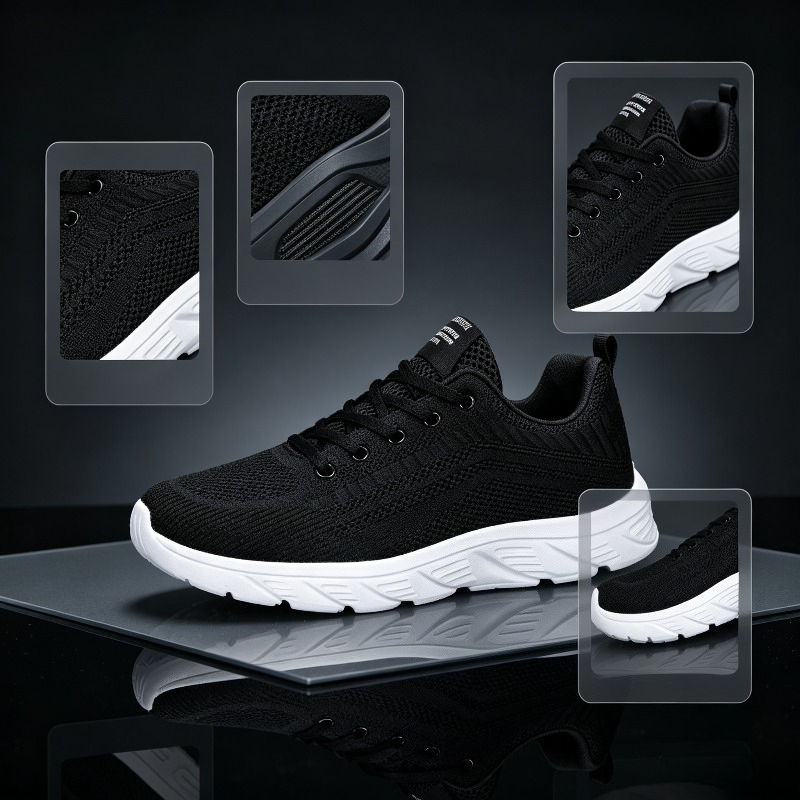 Running Shoes Men - Erkekler için Nefes Alabilen Örgü Spor